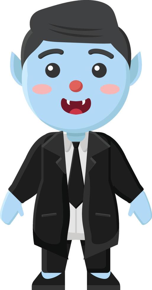 happy halloween dracula vampire avatar monster magic horror devil dark creepy night cartoon pumpkin vector
