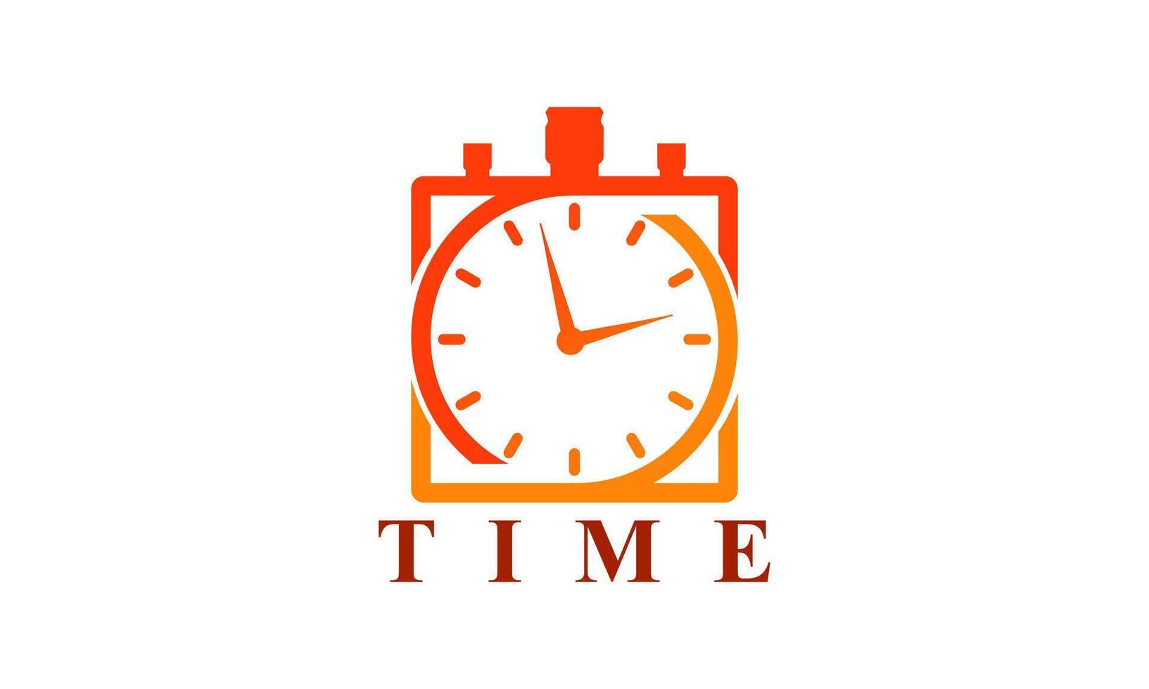 Unique Clock Logo Design Template vector