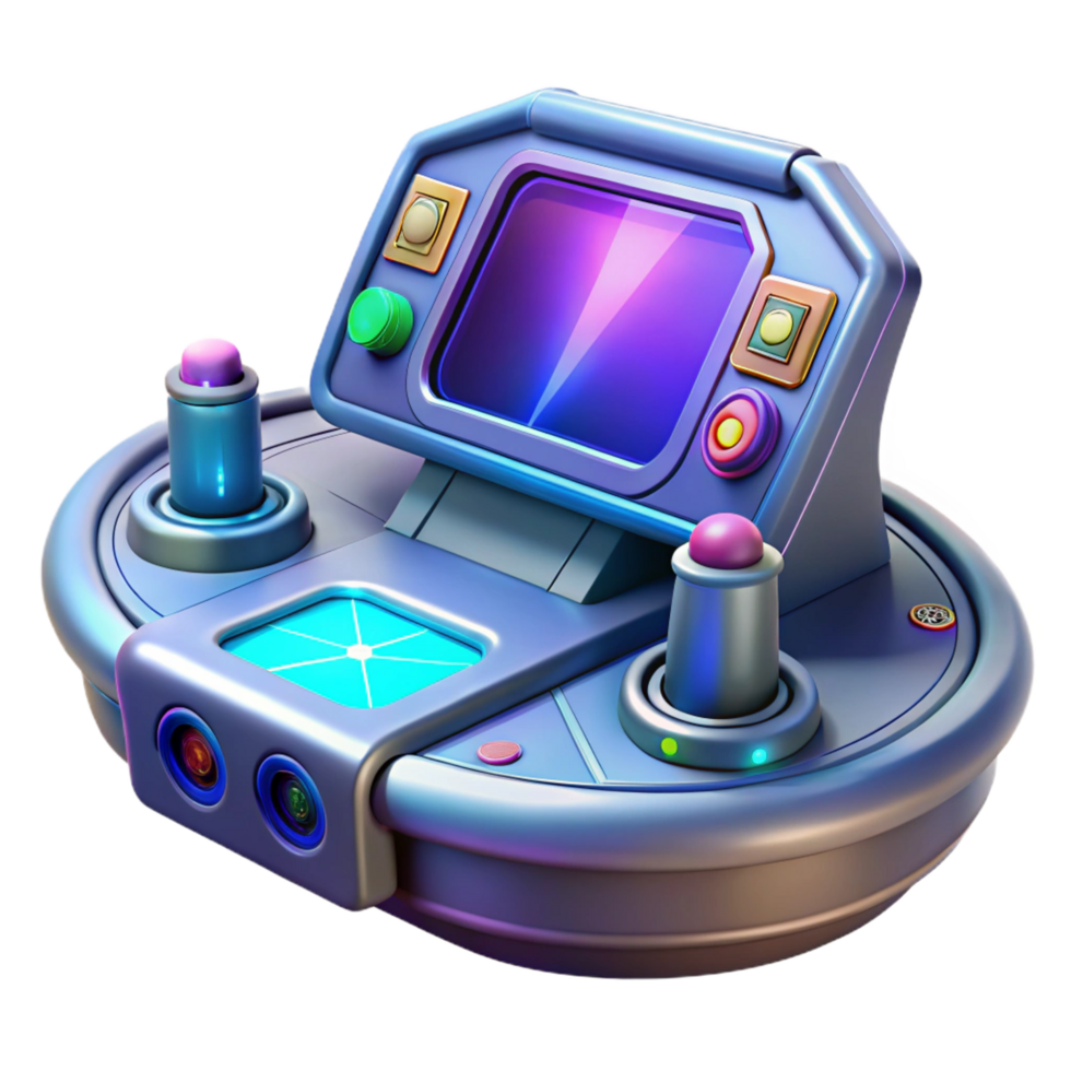beautiful minimalist Spaceship console, holographic display, interactive buttons exclusive png