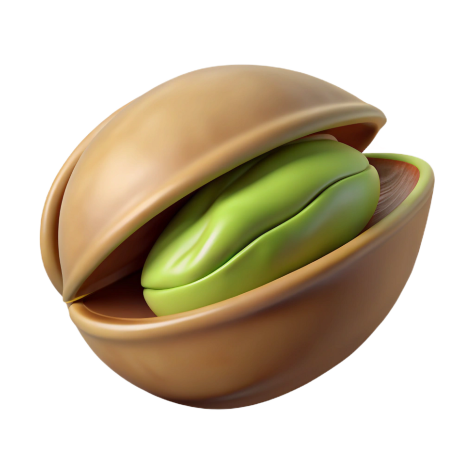 dramatic rustic Pistachio nut in shell detailed png
