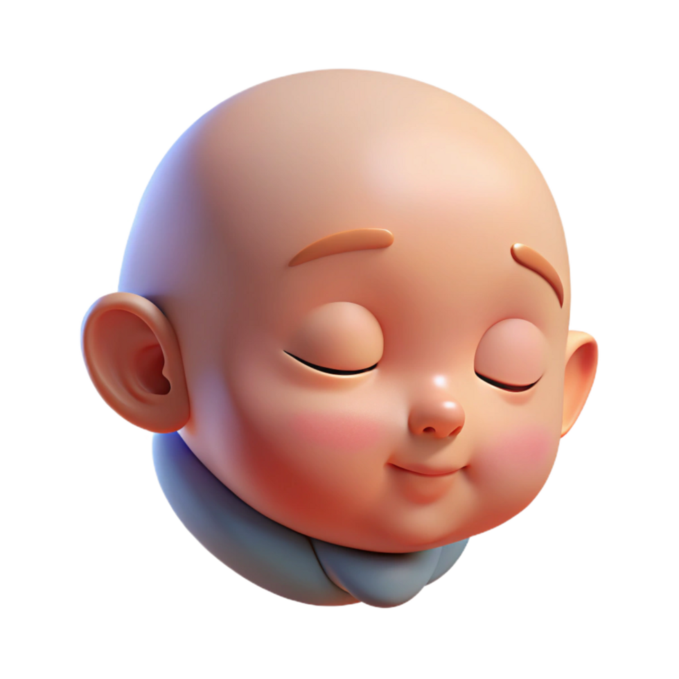 dramatic rustic Sleeping baby, closed eyes, high quality png