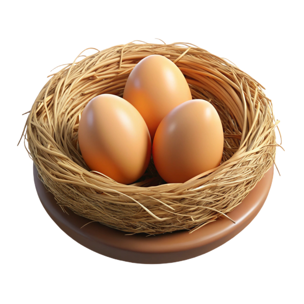 beautiful intense creative Bird's nest NO BACKGROUND with Transparent Background. crisp png