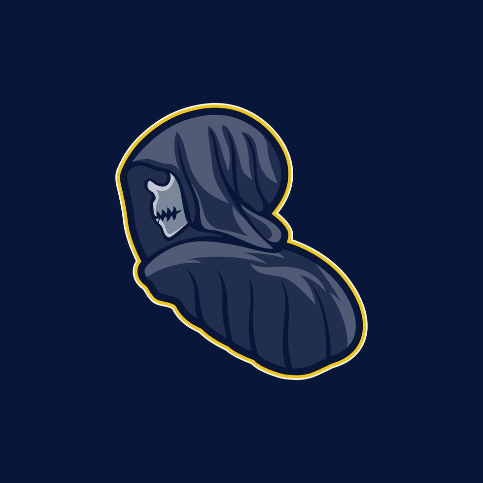 Grim Reaper mascot illustration vector