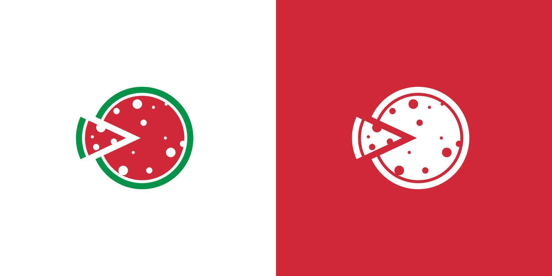 Pizza logo design vector