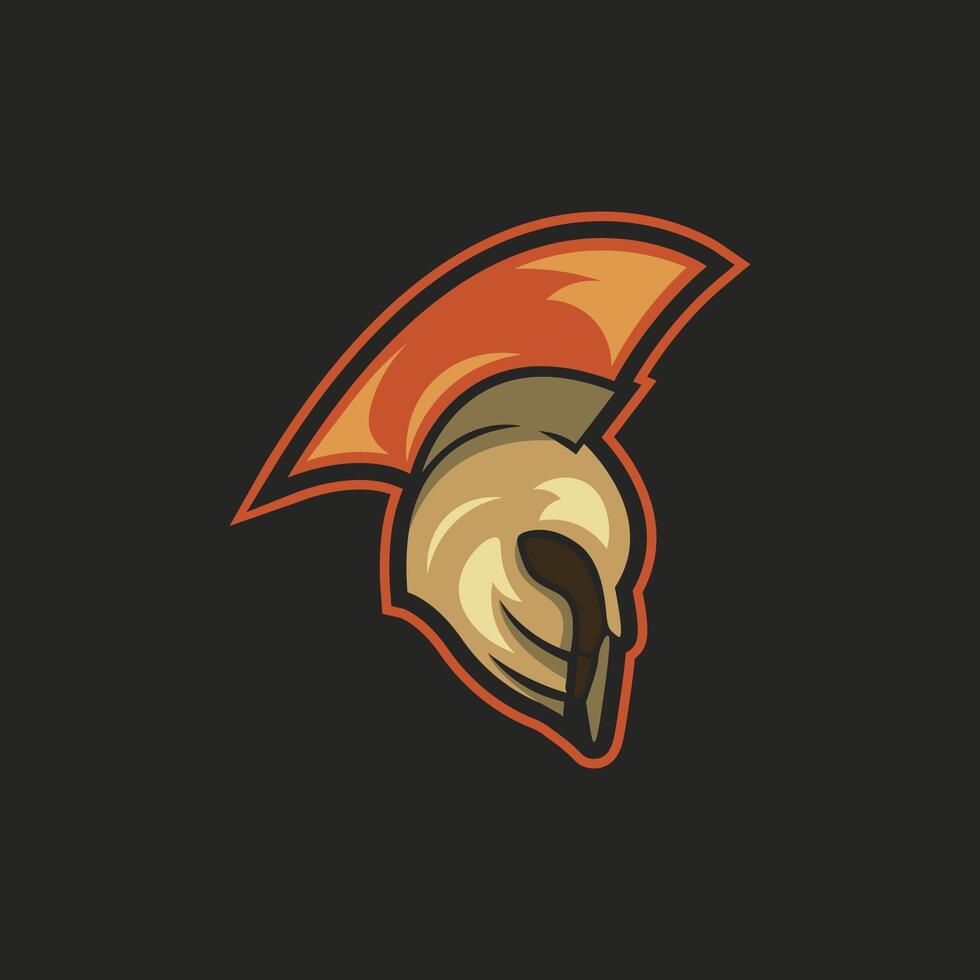 Spartan logo mascot vector