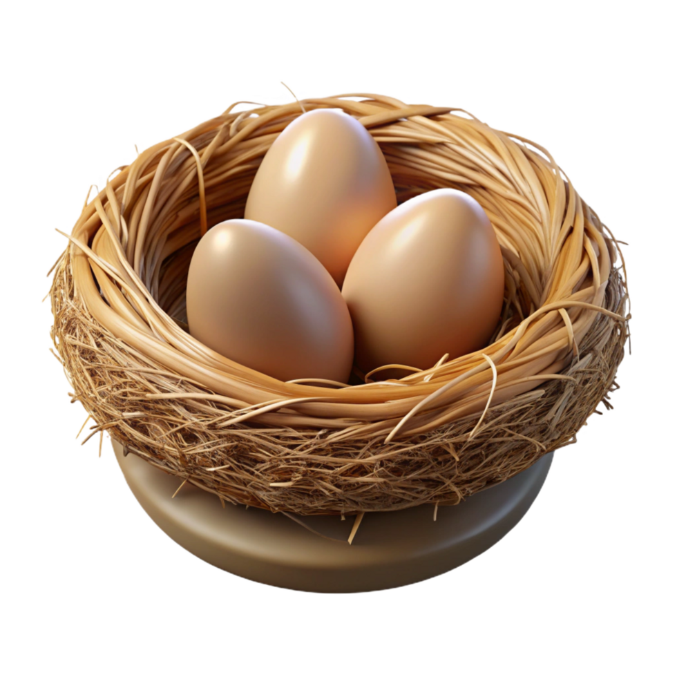 fascinating ethereal urban Bird's nest NO BACKGROUND with Transparent Background. professional png