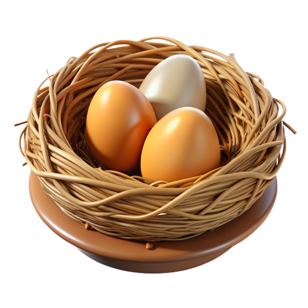 elegant gothic Bird's nest NO BACKGROUND with Transparent Background. 8K png