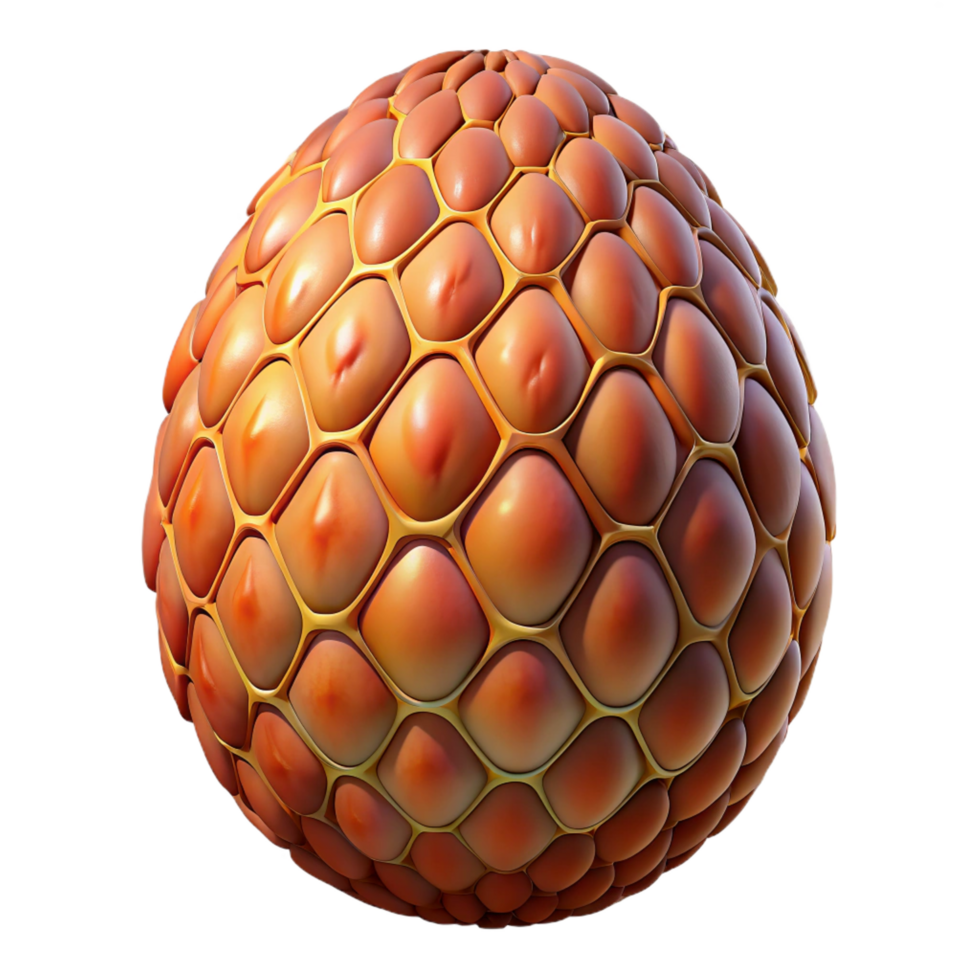 rare geometric A detailed dragon egg, with intricate patterns, NO BACKGROUND with Transparent Background. detailed png