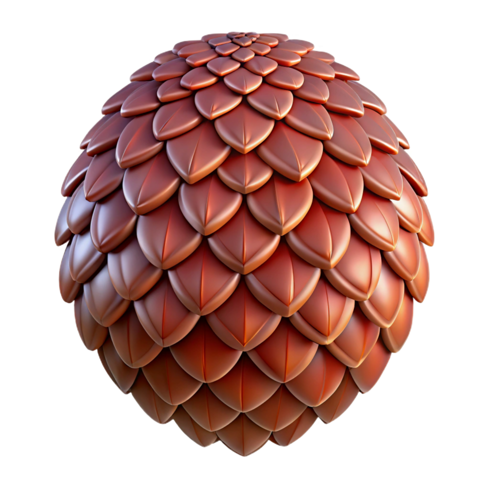 dramatic gorgeous A single, detailed dragon scale with intricate patterns. NO BACKGROUND with Transparent Background. studio quality png