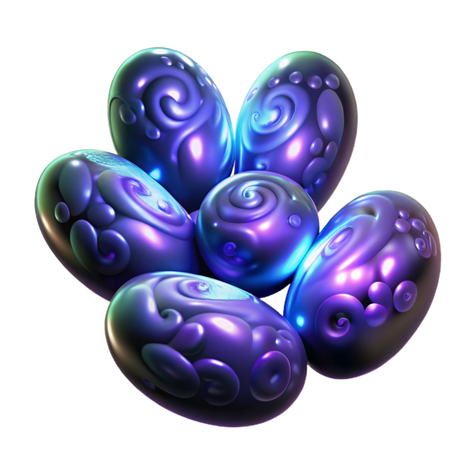 dramatic rustic Magic beans, glowing, swirling patterns, NO BACKGROUND with Transparent Background. sharp png
