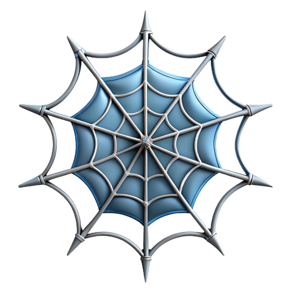 dreamy pristine Detailed shot of a spider web NO BACKGROUND with Transparent Background. top-tier png