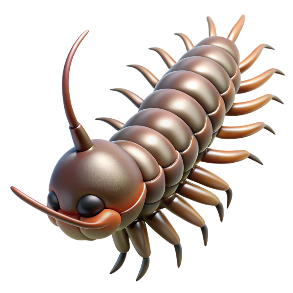 nostalgic wonderful A centipede, NO BACKGROUND with Transparent Background. perfect clarity png