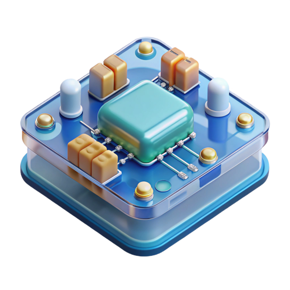 celebrated futuristic Circuit board NO BACKGROUND with Transparent Background. artisan png