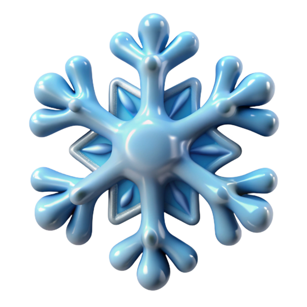 bold beautiful Melting snowflake NO BACKGROUND with Transparent Background. impeccable png