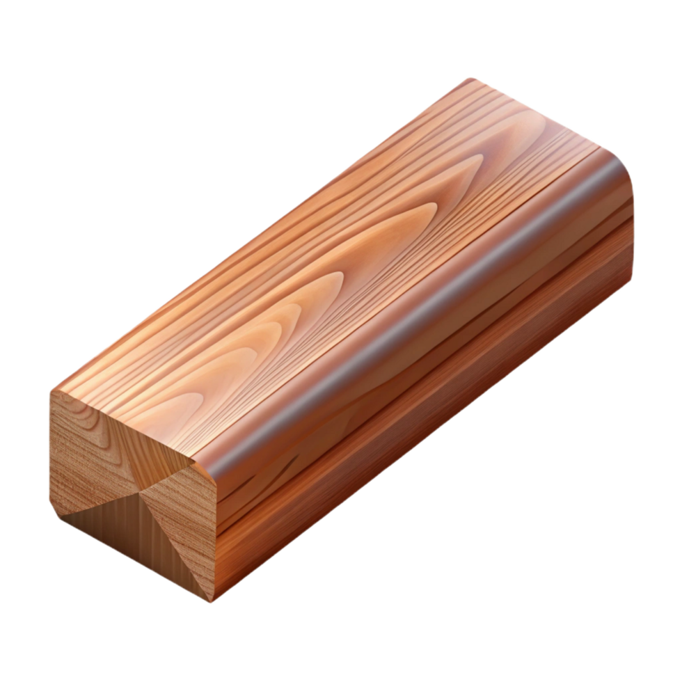 distinguished victorian CAD rendering of a wood beam NO BACKGROUND with Transparent Background. refined png
