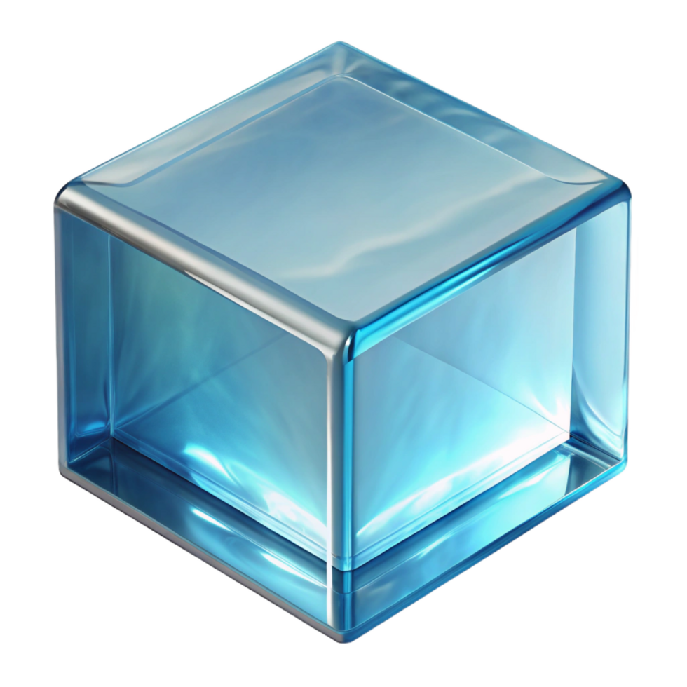 dreamy impressive Glass brick, transparent texture, NO BACKGROUND with Transparent Background. artisan png