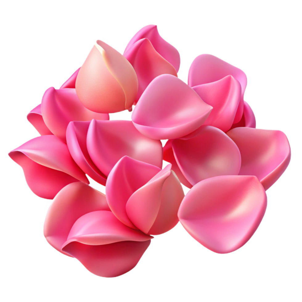 sumptuous exemplary Pink rose petals NO BACKGROUND with Transparent Background. png