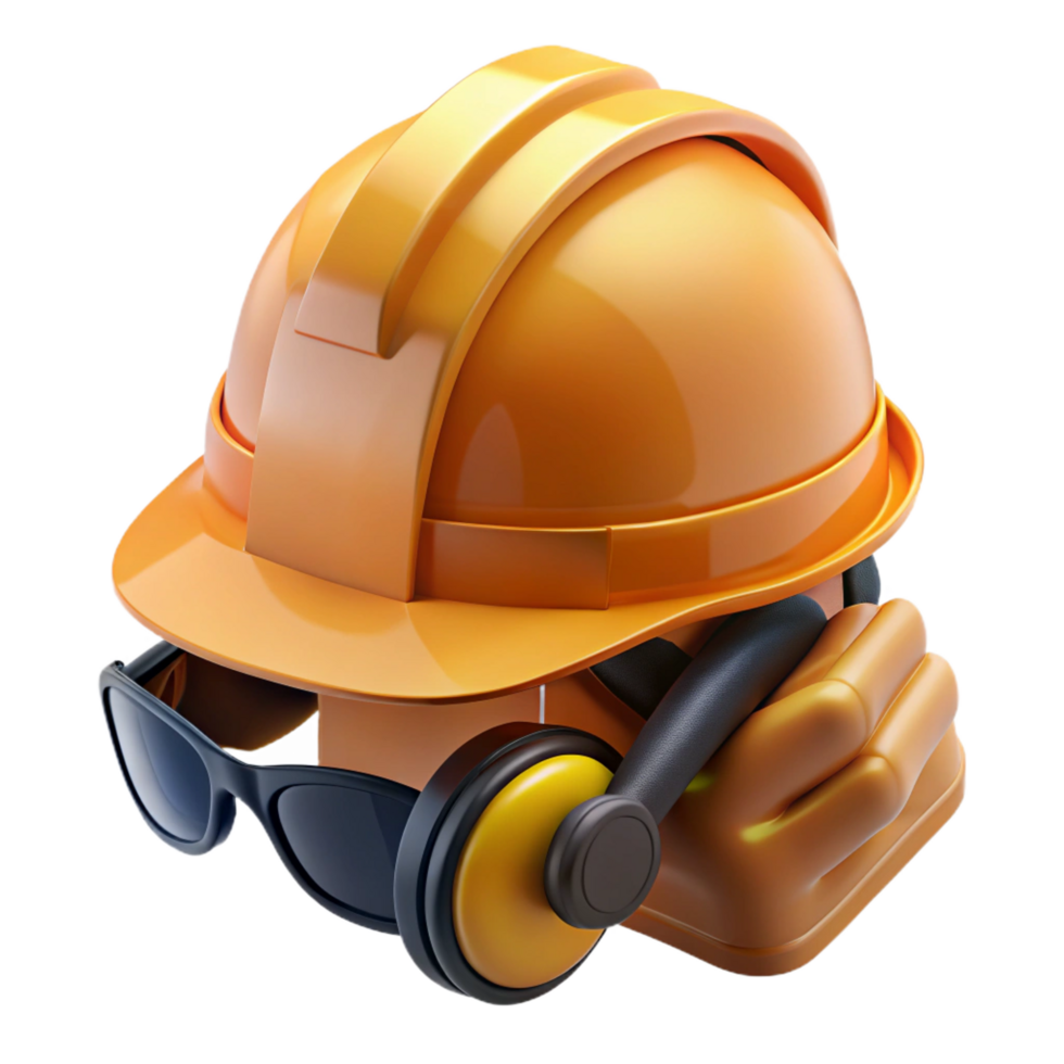 timeless elegant Construction helmet, safety gear, NO BACKGROUND with Transparent Background. genuine png