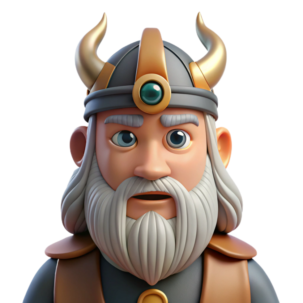 elegant bohemian Odin, Norse god of wisdom, one-eyed, NO BACKGROUND with Transparent Background. impeccable png