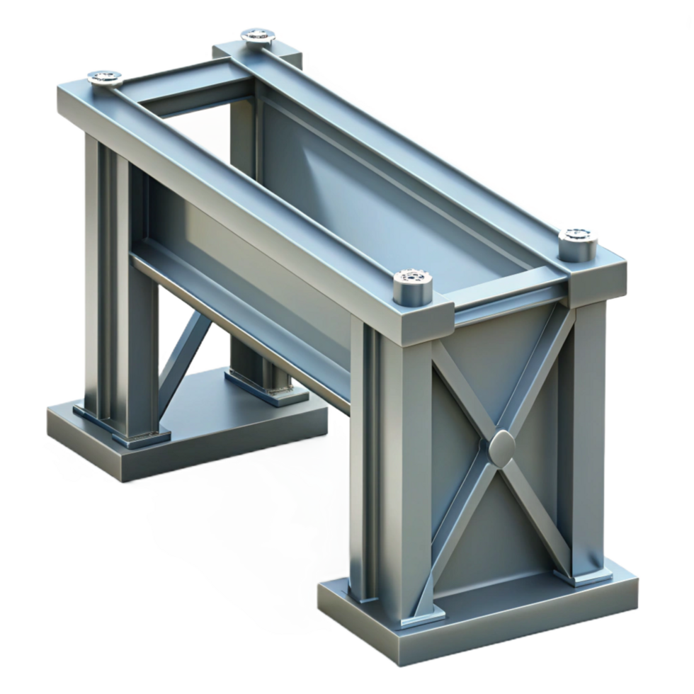 majestic dynamic vintage Steel girder, industrial design, NO BACKGROUND with Transparent Background. top-tier png