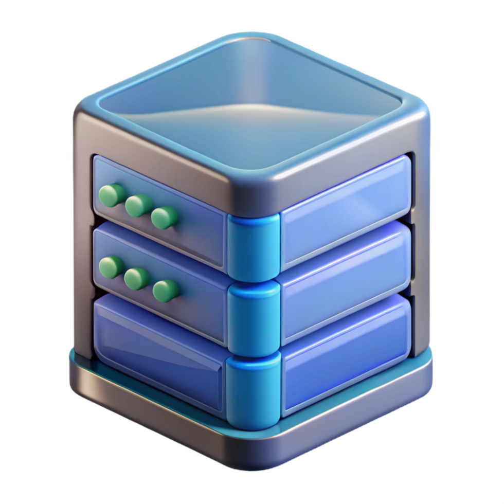 elegant melancholic traditional Data center server NO BACKGROUND with Transparent Background. professional png