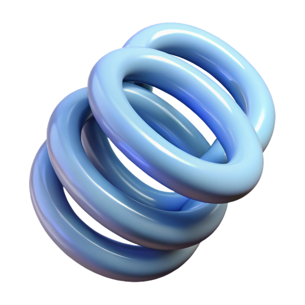 beautiful vintage A spring, coiled, NO BACKGROUND with Transparent Background. gallery standard png