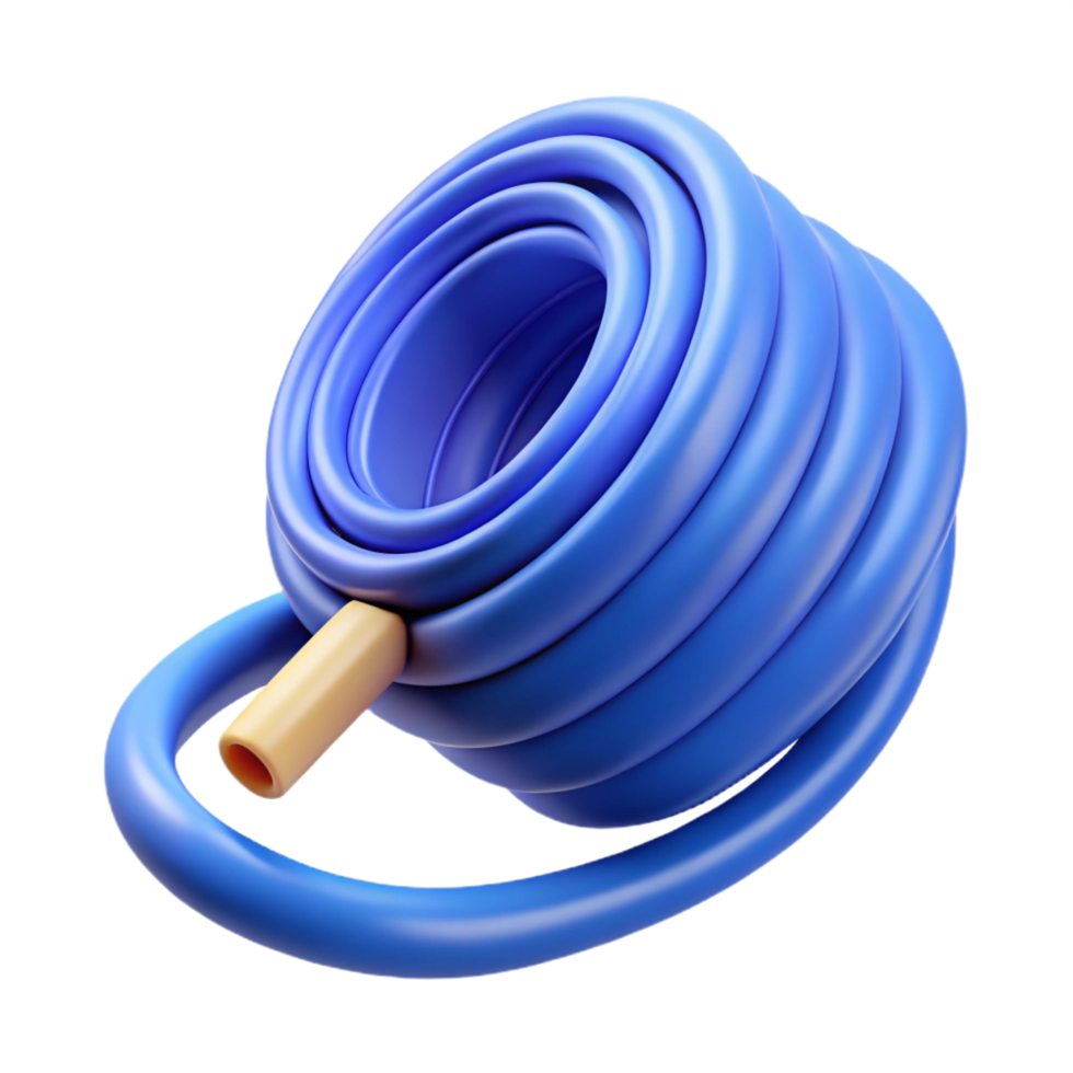 whimsical extraordinary A roll of ethernet cable, blue. NO BACKGROUND with Transparent Background. refined png