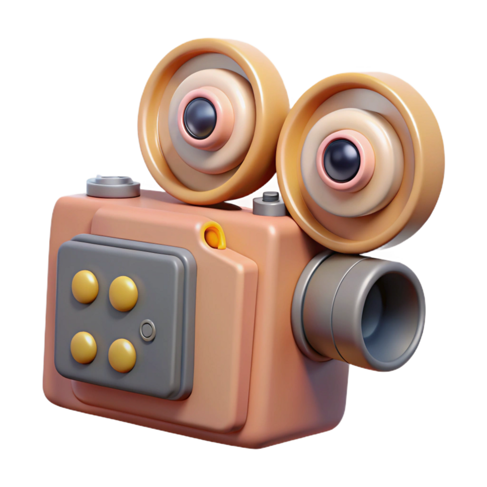 extraordinary vintage A vintage film camera. NO BACKGROUND with Transparent Background. detailed png