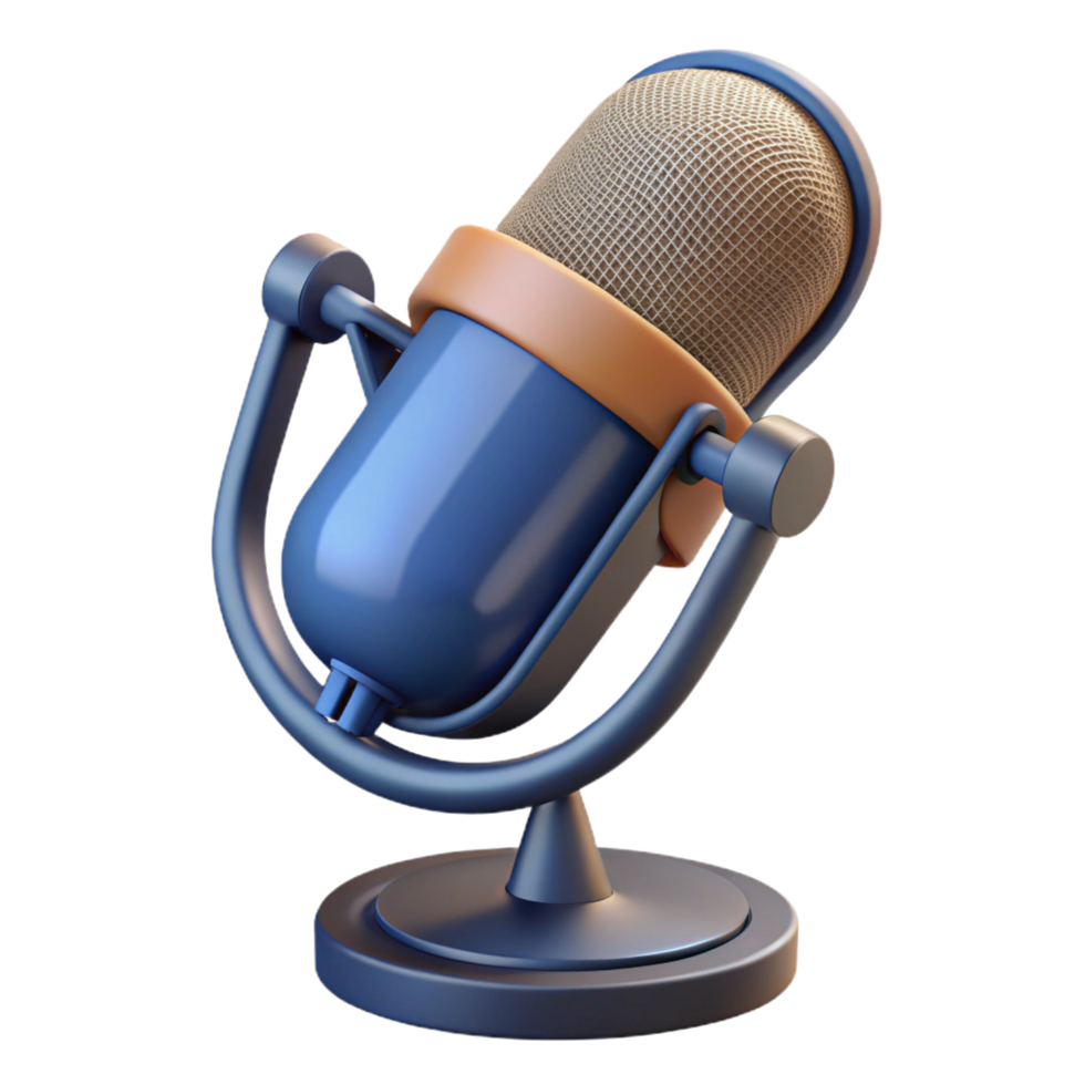 romantic sumptuous A studio microphone with pop filter attached. NO BACKGROUND with Transparent Background. sharp png