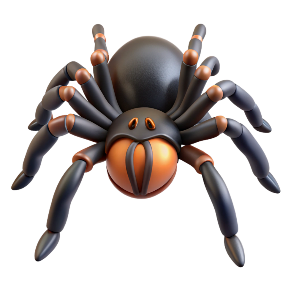dramatic memorable A creeping tarantula spider, NO BACKGROUND with Transparent Background. png