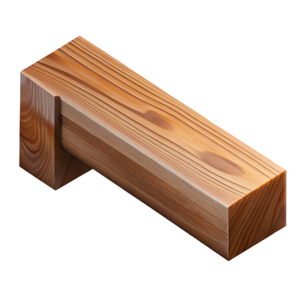 acclaimed creative Wooden beam, reclaimed wood, NO BACKGROUND with Transparent Background. precision png