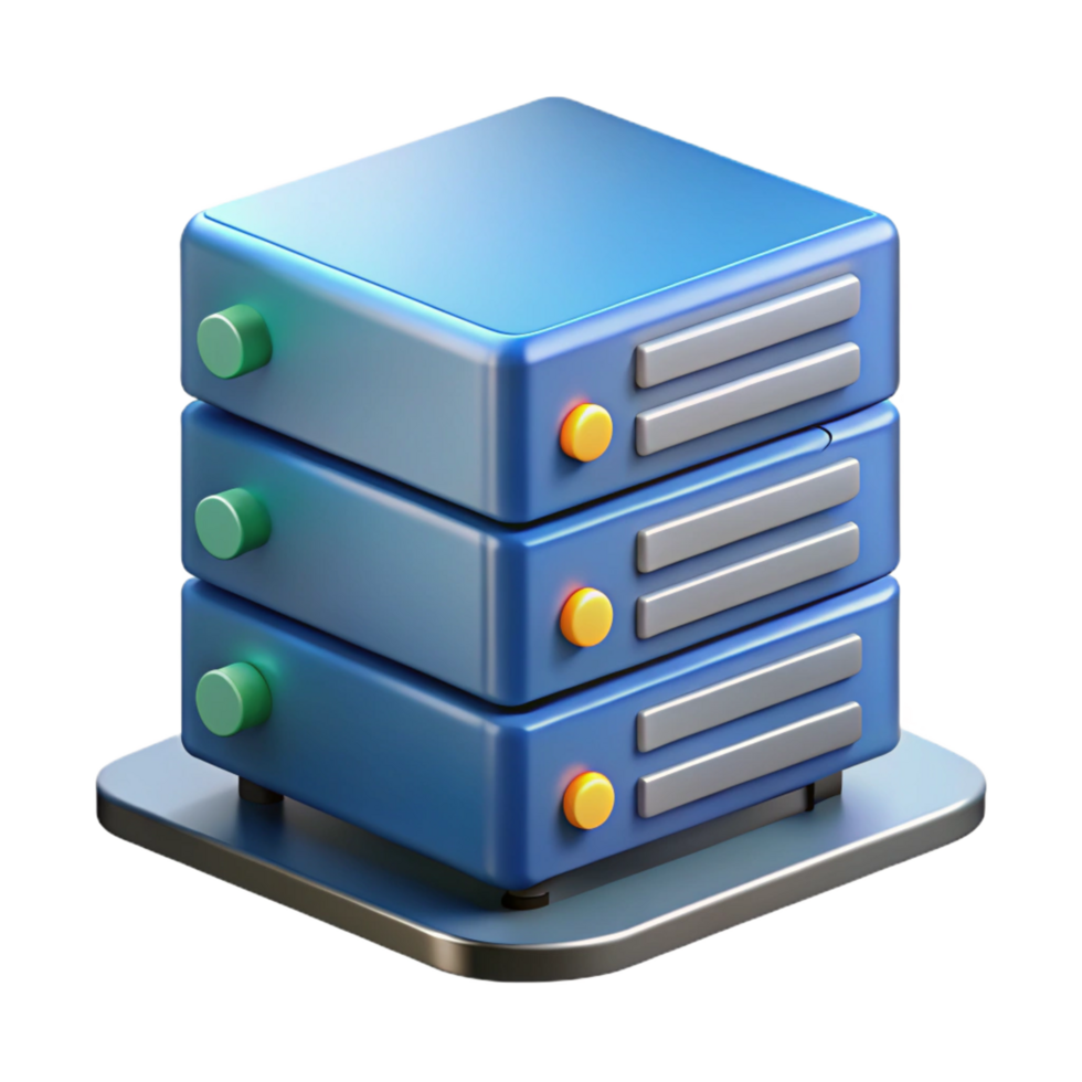 remarkable avant-garde A server rack unit. NO BACKGROUND with Transparent Background. detailed png