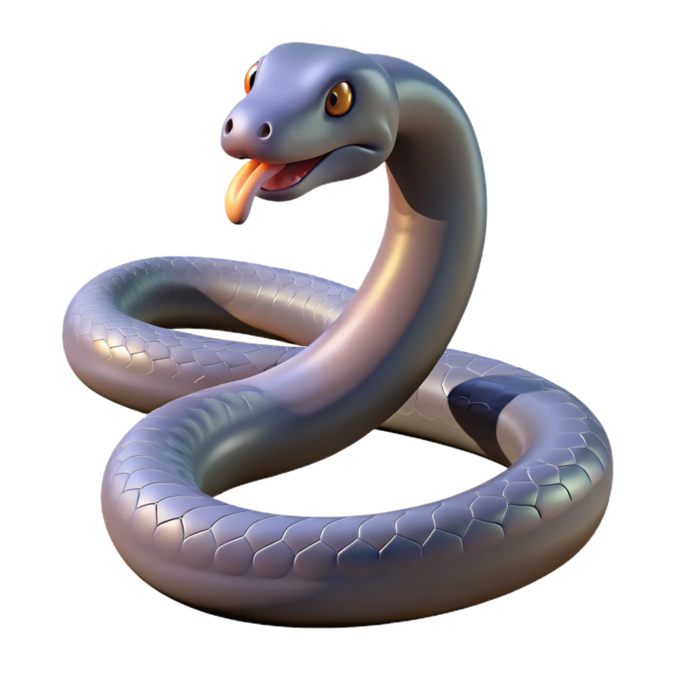 enchanting peaceful baroque A snake, shedding its skin. NO BACKGROUND with Transparent Background. genuine png