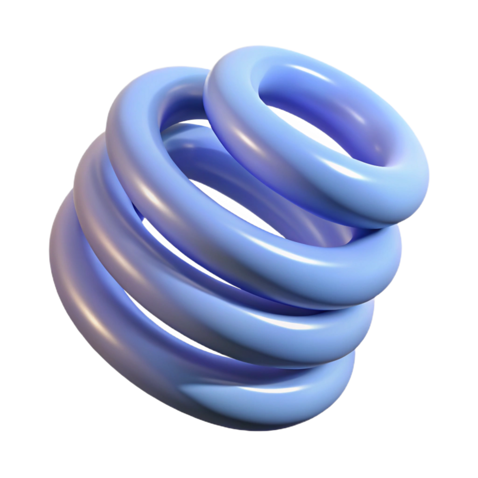 alluring timeless A single spring, coiled tightly. NO BACKGROUND with Transparent Background. png