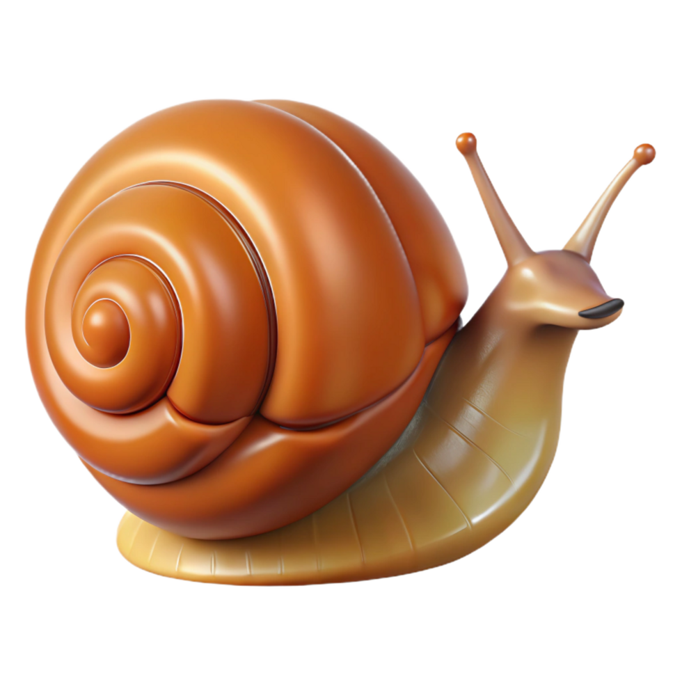 acclaimed minimalist A snail crawling, NO BACKGROUND with Transparent Background. exclusive png