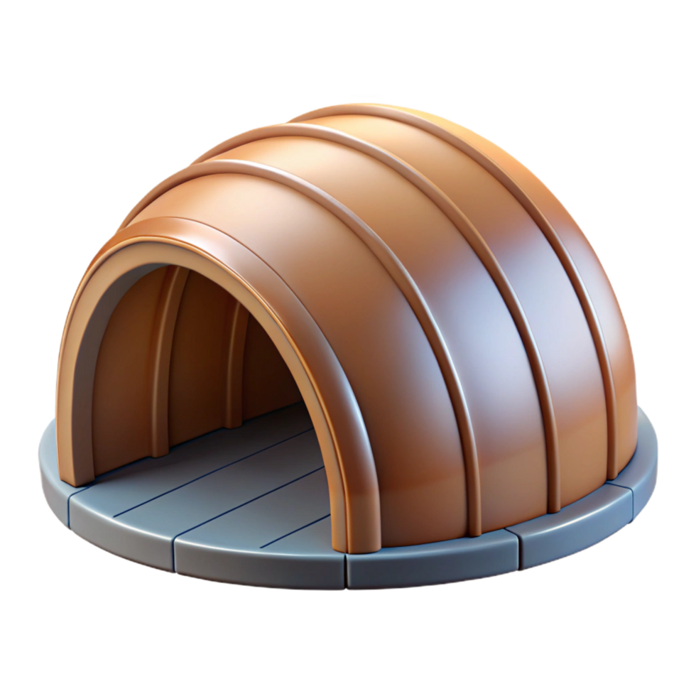 beautiful notable Technical illustration of a barrel vault NO BACKGROUND with Transparent Background. png