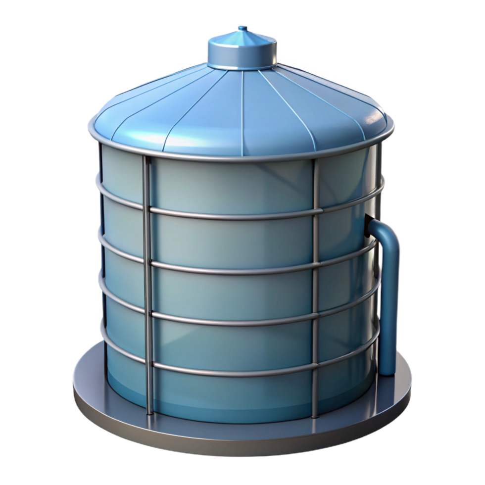 vibrant dramatic impressionist Silo structure, cylindrical shape, NO BACKGROUND with Transparent Background. crisp png
