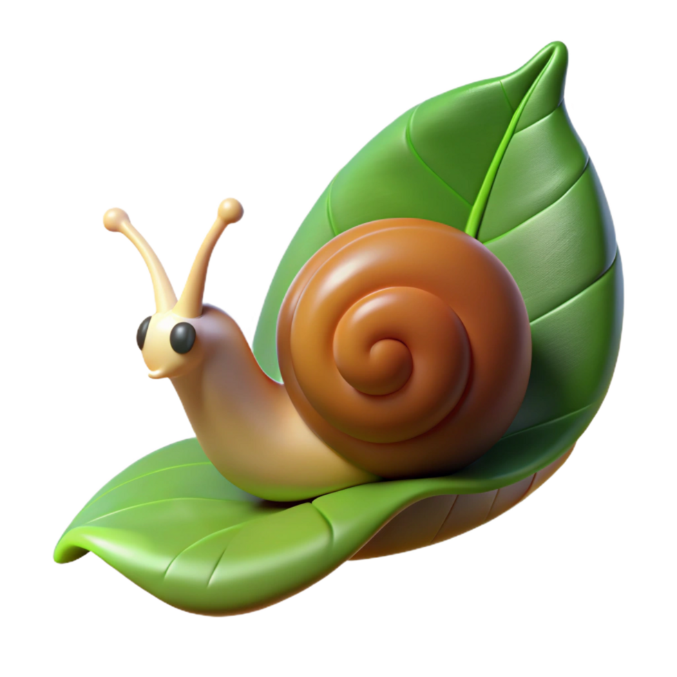 signature renaissance A snail, crawling on a leaf. NO BACKGROUND with Transparent Background. original png