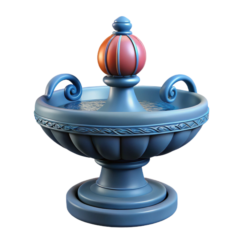 glorious celebrated Fountain spout, decorative sculpture, NO BACKGROUND with Transparent Background. png