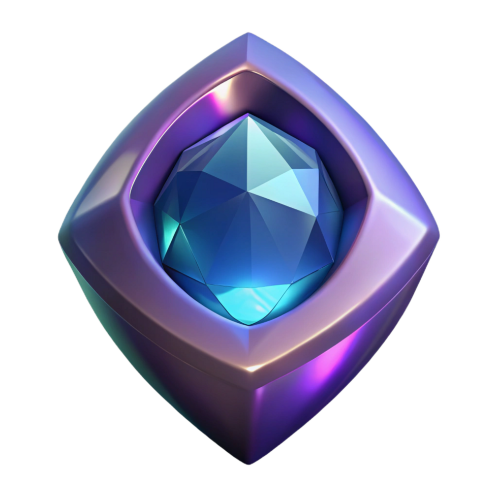 impressive dynamic bohemian A single, sparkling gemstone, cut in the shape of a dragon's eye. NO BACKGROUND with Transparent Background. premium png