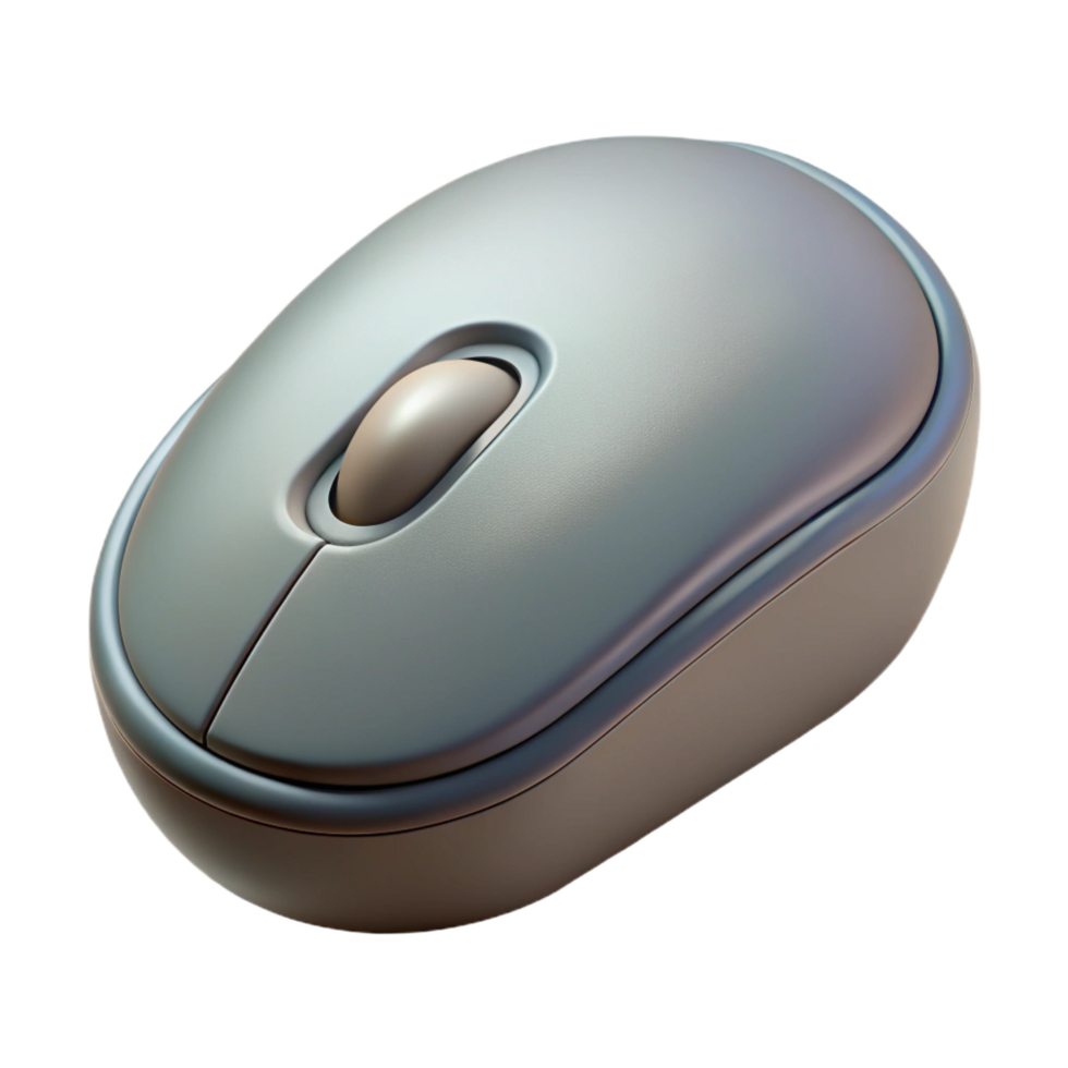 serene traditional A single computer mouse with a scroll wheel. NO BACKGROUND with Transparent Background. elite png
