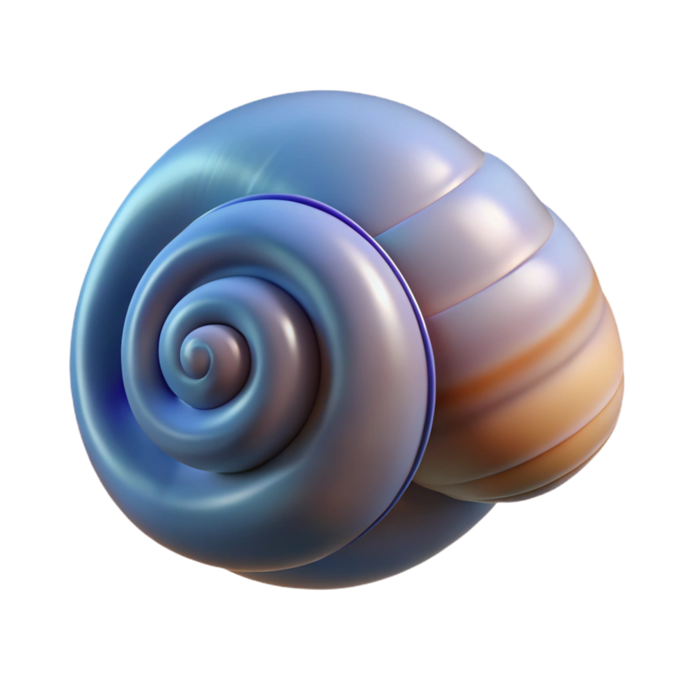 dazzling exceptional Snail shell NO BACKGROUND with Transparent Background. png