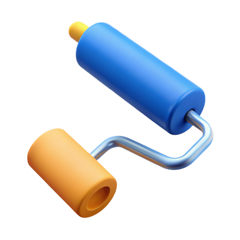 alluring acclaimed Paint roller NO BACKGROUND with Transparent Background. png