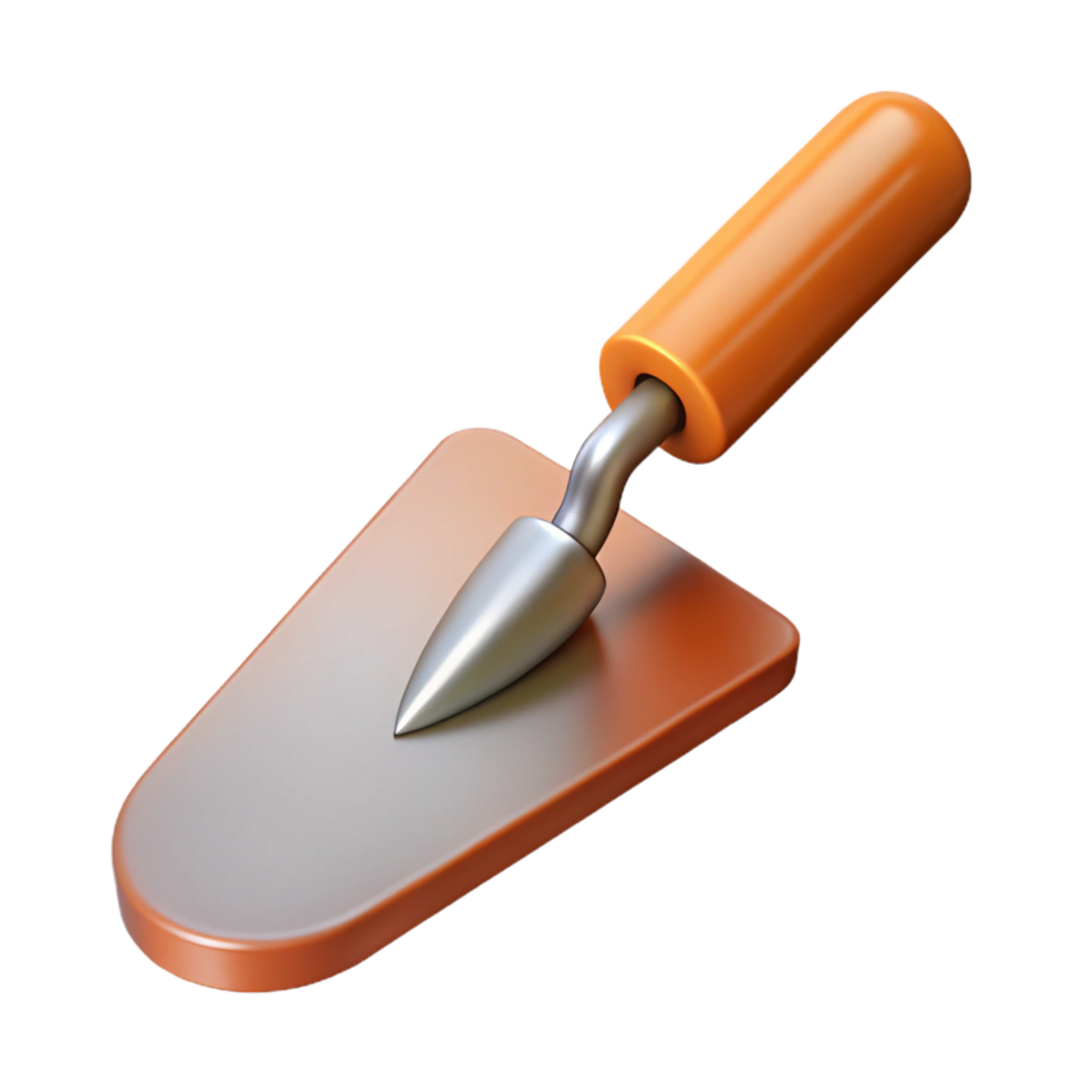 distinguished vintage Brick trowel NO BACKGROUND with Transparent Background. masterfully captured png