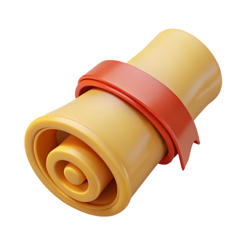 dazzling memorable A Scroll, rolled parchment tied with a ribbon, NO BACKGROUND with Transparent Background. png