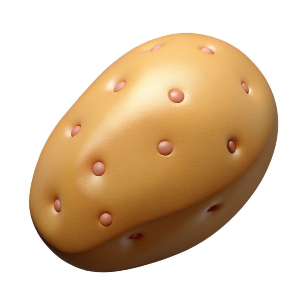 acclaimed geometric Potato NO BACKGROUND with Transparent Background. precision png