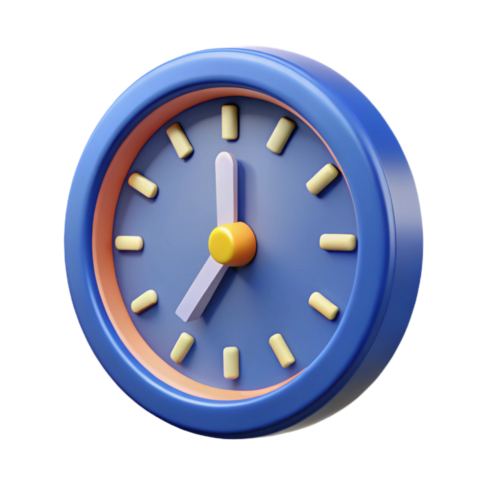 dazzling elegant A classic, round analog clock, showing 12 o'clock, NO BACKGROUND with Transparent Background. flawless png