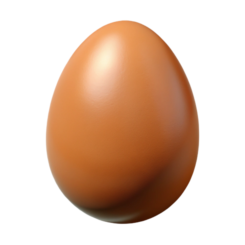 dazzling unforgettable A single, brown egg, NO BACKGROUND with Transparent Background. png