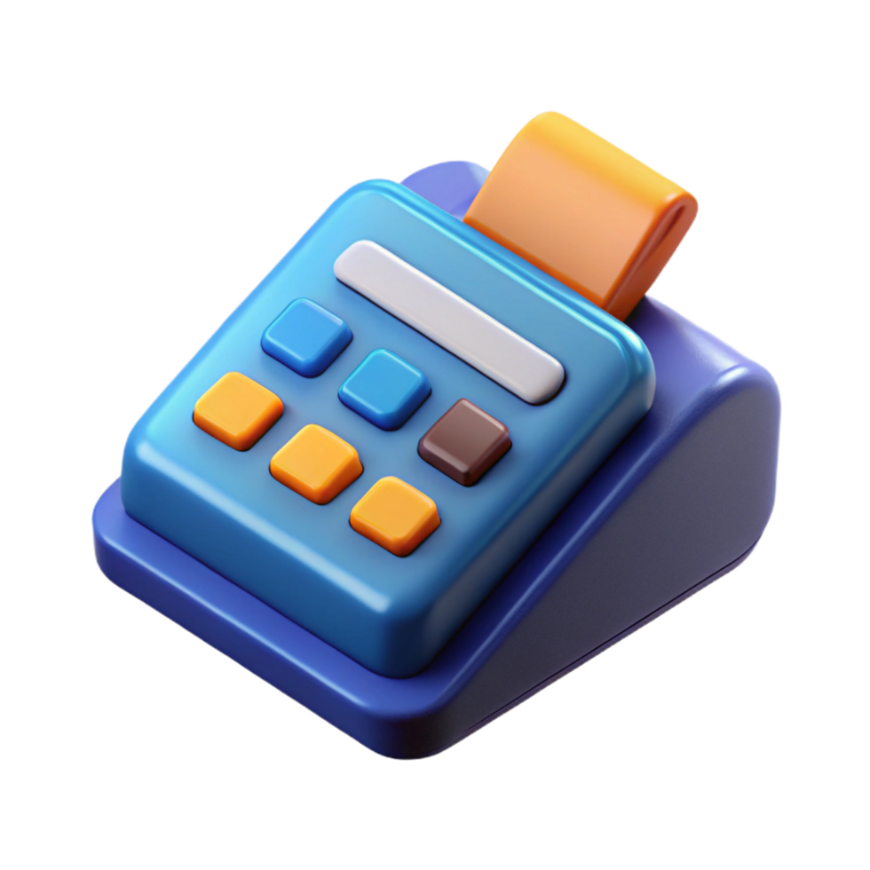 captivating classic A credit card reader, electronic payment. NO BACKGROUND with Transparent Background. detailed png
