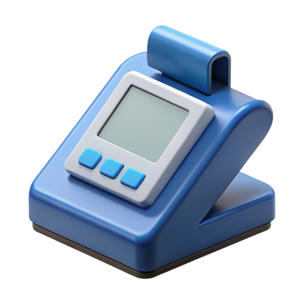dynamic splendid A POS terminal, retail technology. NO BACKGROUND with Transparent Background. original png